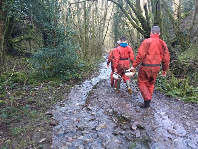 The end of our caving expedition, Burrington Combe