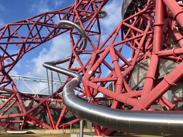The slide at the City of London from ArcelorMittal Orbit